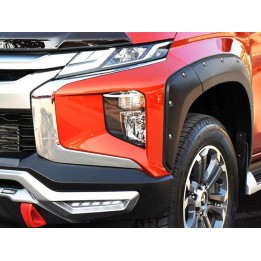 Fender Flares, Otros Fabricantes ABS XXL +45 mm Triton (6 Pcs-black), Mitsubishi L200 2019 - Present - EDK.ro