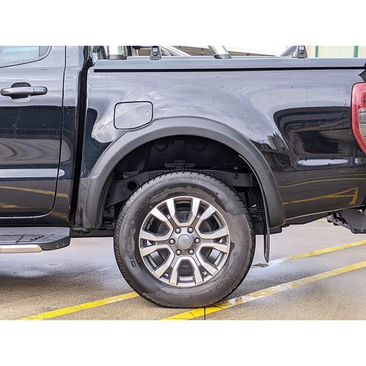 Extensii Aripi, Otros Fabricantes ABS Slim-Line +25 mm cu Parking Sensors (6 Buc-black), Ford Ranger 2012 - 2022 - EDK.ro