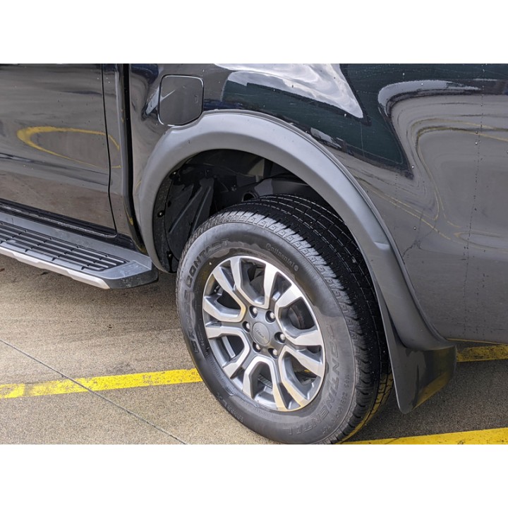 Extensii Aripi, Otros Fabricantes ABS Slim-Line +25 mm cu Parking Sensors (6 Buc-black), Ford Ranger 2012 - 2022 - EDK.ro