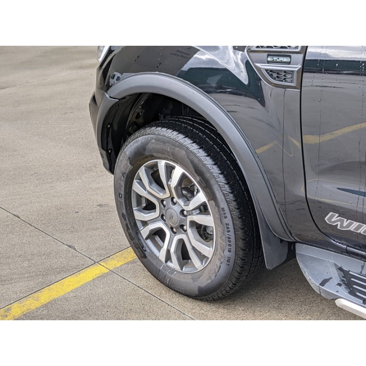 Extensii Aripi, Otros Fabricantes ABS Slim-Line +25 mm cu Parking Sensors (6 Buc-black), Ford Ranger 2012 - 2022 - EDK.ro