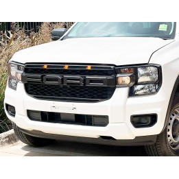 Grilă Față, Otros Fabricantes Față ABS cu LED Lights Raptor Stil XL/XLT, Culoare Negru, Ford Ranger 2023 - Prezent - EDK.ro