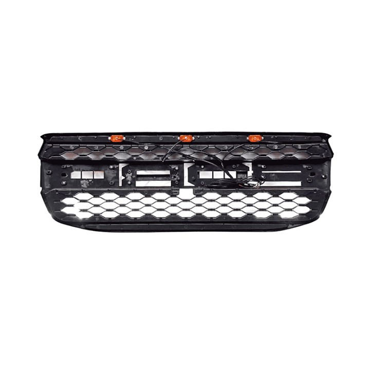 Grilă Față, Otros Fabricantes Față ABS cu LED Lights Raptor Stil XL/XLT, Culoare Negru, Ford Ranger 2023 - Prezent - EDK.ro
