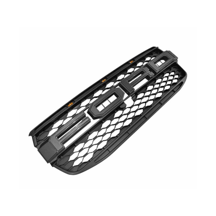 Grilă Față, Otros Fabricantes Față ABS cu LED Lights Raptor Stil XL/XLT, Culoare Negru, Ford Ranger 2023 - Prezent - EDK.ro