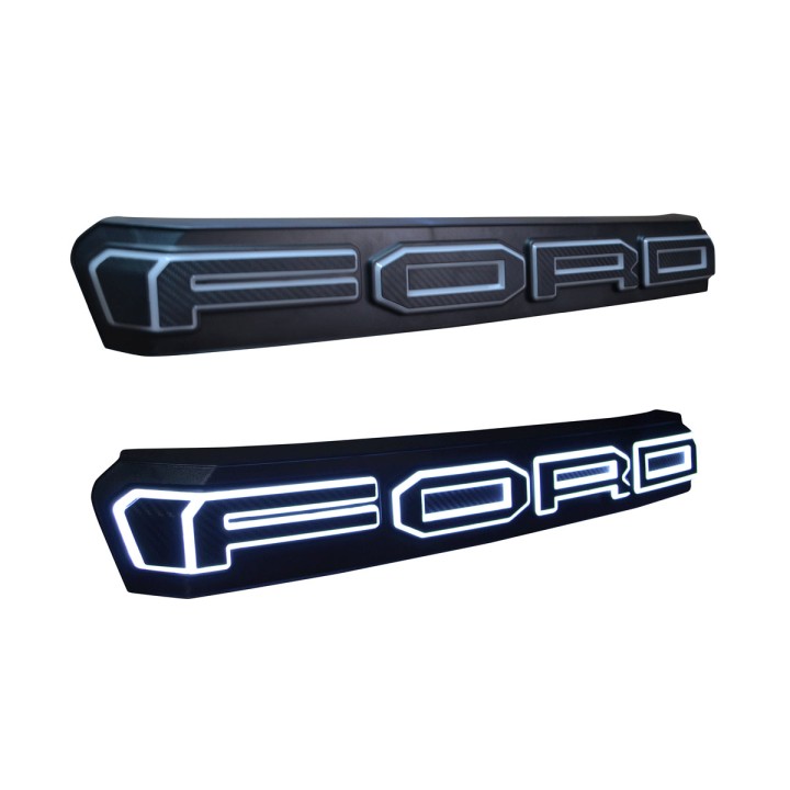 Grilă Față, Otros Fabricantes Față ABS W/ XTREME LED Letters, Culoare Negru, Ford Ranger 2016 - 2019 - EDK.ro