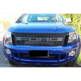 Grilă Față, Otros Fabricantes Față ABS W/ Letters, Culoare Negru, Ford Ranger 2012 - 2016 - EDK.ro