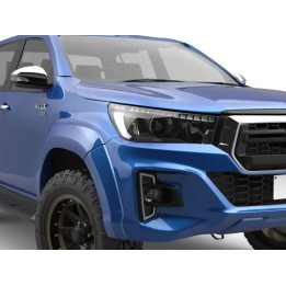 Headlight Acrylic Protection, Otros Fabricantes Acrylic headlights protection covers Halogen, Toyota Hilux 2016 - 2026 - EDK.ro