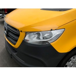 Headlight Acrylic Protection, Otros Fabricantes Acrylic headlight protector, Mercedes-Benz Sprinter 2018 - Present - EDK.ro