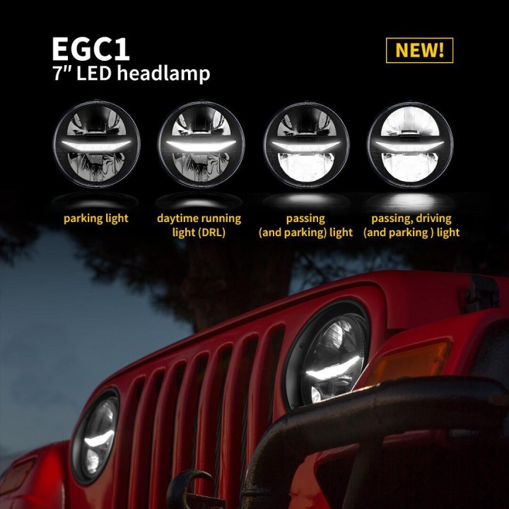 Lanternă Frontală Multifuncțională EGC1 de 7 cu LED-uri Complete CE RM17.5, Wesem - EDK.ro