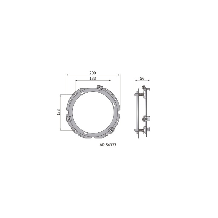 LED Headlights, Wesem 7 Inch Adapter, Mercedes-Benz G-Class 1996 - Present - EDK.ro