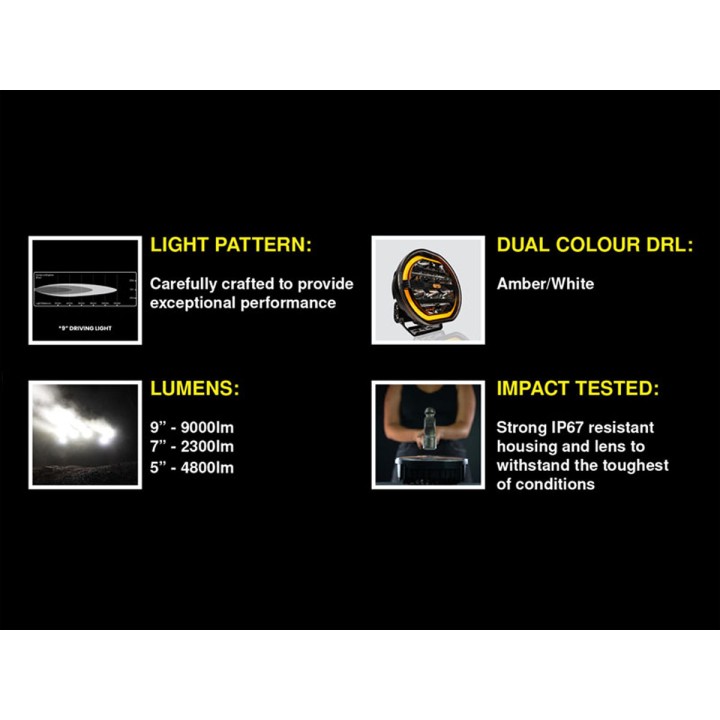 LED Headlights, EFS Vividmax Ultra 5 Inch 80W - EDK.ro