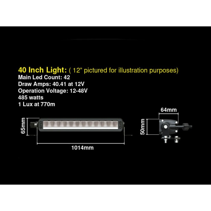 Bară LED, EFS Vividmax Ultra 40 Inch 485W - EDK.ro