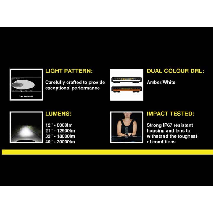 LED Light Bar, EFS Vividmax Ultra 21 Inch 240W - EDK.ro