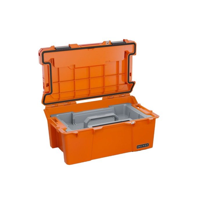 Storage Box, Decked Sixer 16 D-CO, Color Orange - EDK.ro