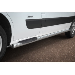 Side Steps, Steeler 4x4 Side Bars with Plastic Steps, Color Silver, Renault Master 2010 - 2019 - EDK.ro
