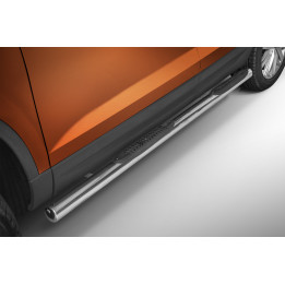 Side Steps, Steeler 4x4 Side Bars with Plastic Steps, Color Silver, Seat Ateca 2016 - 2020 - EDK.ro