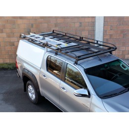 Roof Rack, Otros Fabricantes Reinforced Hardtop+Cab Deflector and Roller (Alpha GSE and Aeroklas ABS), Volkswagen Amarok 2010 - 