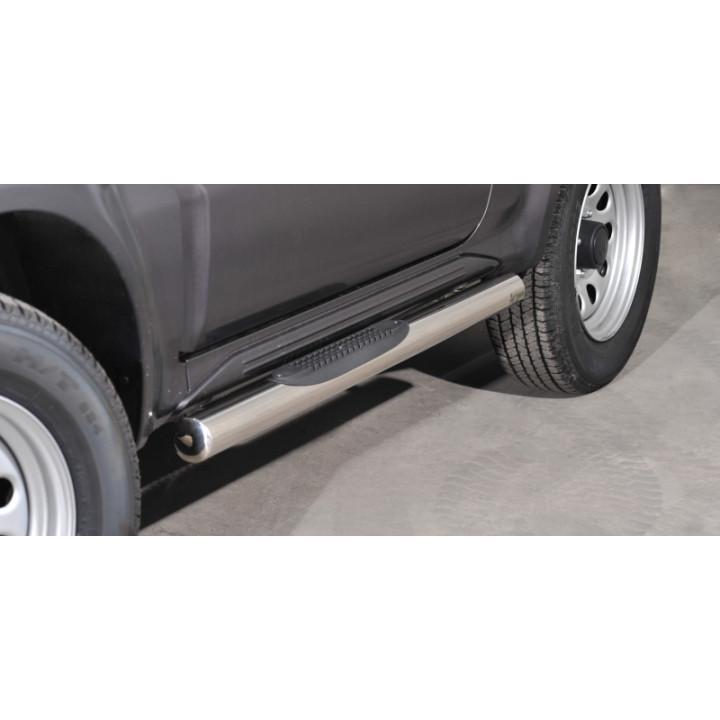 Side Steps, Steeler 4x4 Side Bars with Plastic Steps, Color Silver, Suzuki Jimny 2012 - 2018 - EDK.ro