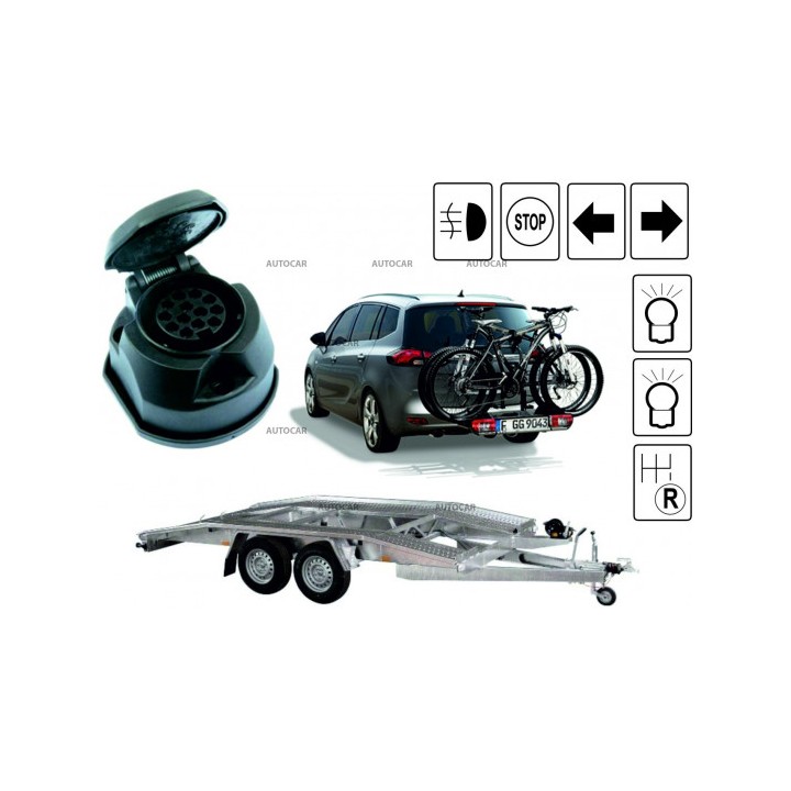 Kit Electric Pentru Cârligul de Remorcare, Auto-Hak TBM-G8, 13 Pini - EDK.ro