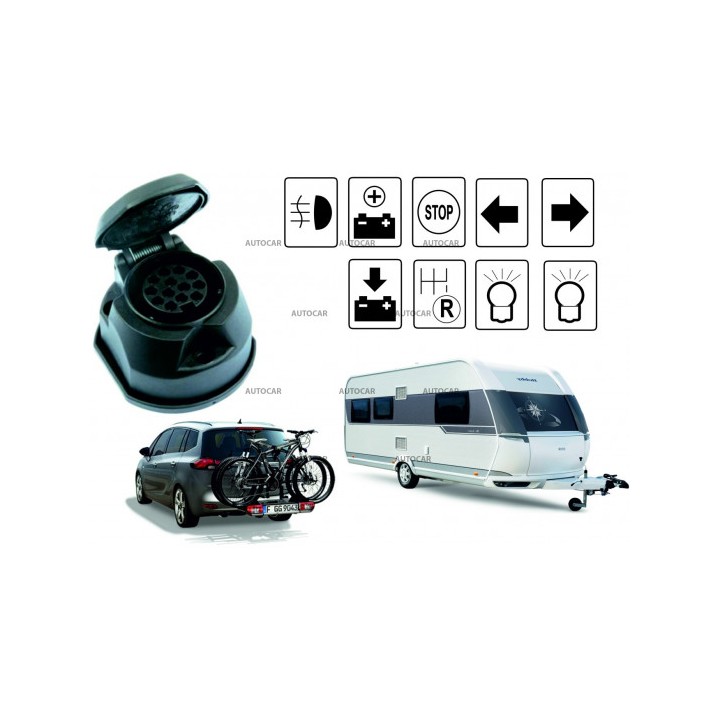 Kit Electric Pentru Cârligul de Remorcare, Auto-Hak TBM-G13, 13 Pini - EDK.ro