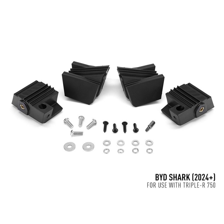 Kit de Integrare Proiectoare LED Omologate Pentru Grilă, Lazer Lamps cu 2x Triple-R 750 Wide, 1x Grille Mount Bracket și 1x Wiri
