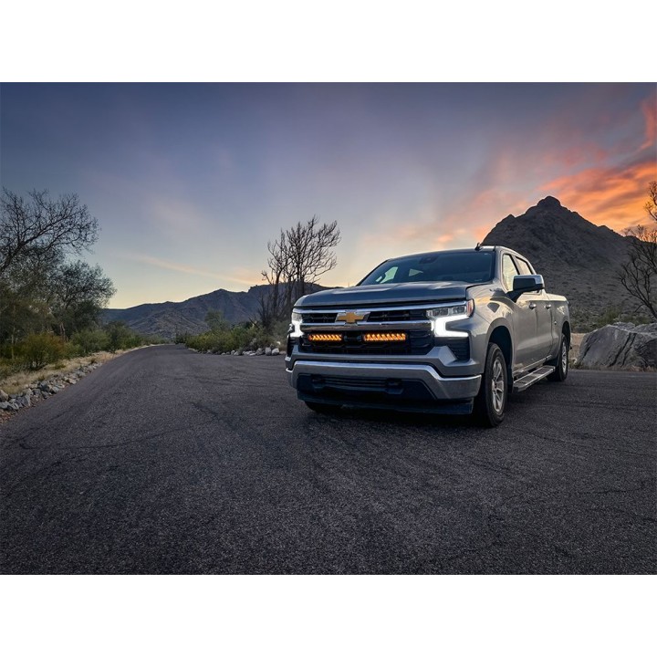 Kit de Integrare Proiectoare LED Omologate Pentru Grilă, Lazer Lamps cu 2x Triple-R 1000 i-LBA și 1x Grille Mount Brackets, Chev