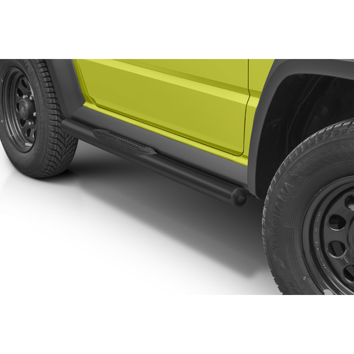 Side Steps, Steeler 4x4 Side Bars with Plastic Steps, Color Silver, Suzuki Jimny 2020 - Present - EDK.ro