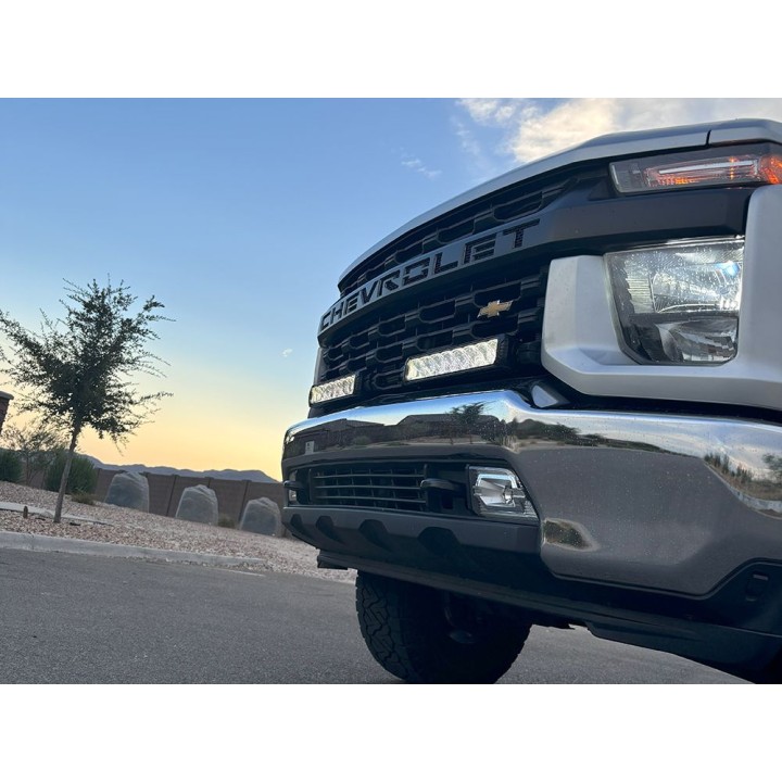 Kit de Integrare Proiectoare LED Omologate Pentru Grilă, Lazer Lamps cu 2x Triple-R 1000 i-LBA și 1x Grille Mount Brackets, Chev