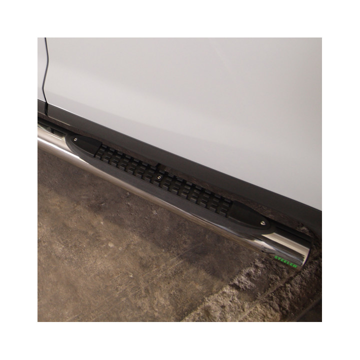 Side Steps, Steeler 4x4 Side Bars with Plastic Steps, Color Silver, Toyota RAV4 2006 - 2010 - EDK.ro