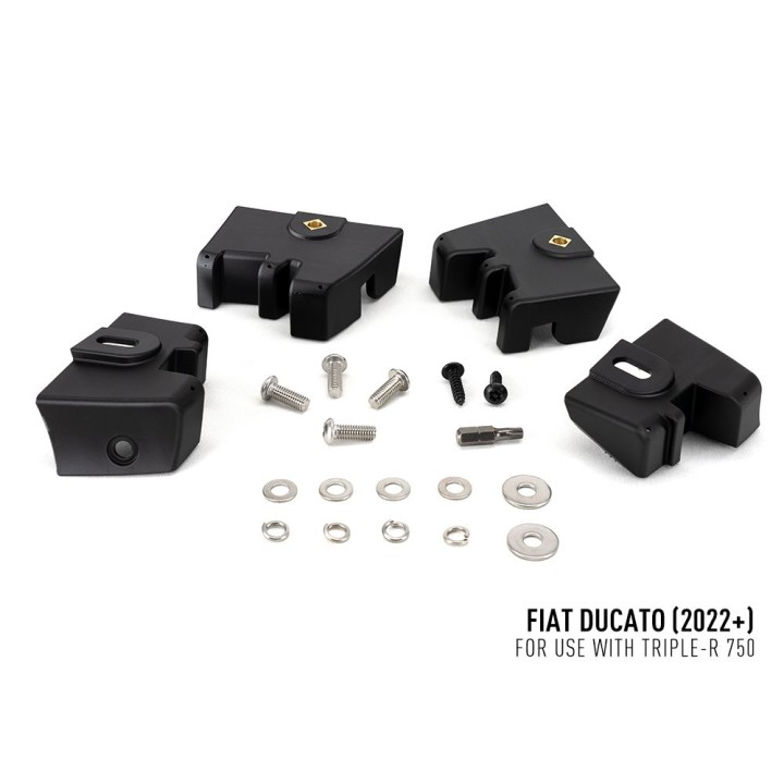 EC Approved LED Projector Integration Kit for Grille, Lazer Lamps with 2x Triple-R 750 Std (Gen2), 1x Grille Mount Brackets and 