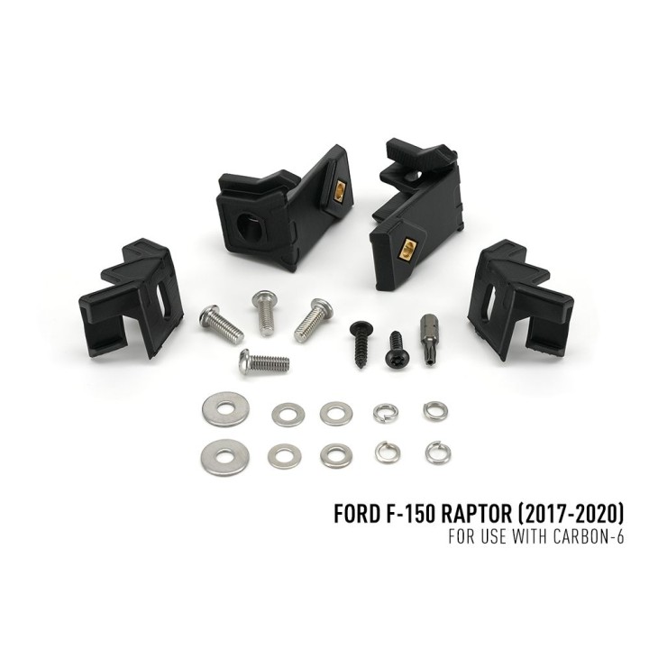 Kit de Integrare Proiectoare LED Omologate Pentru Grilă, Lazer Lamps cu 2x Carbon-6 Drive, 1x Grille Mount Brackets și 1x Wiring