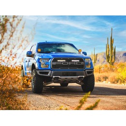 Kit de Integrare Proiectoare LED Omologate Pentru Grilă, Lazer Lamps cu 2x Carbon-6 Spot, 1x Grille Mount Brackets și 1x Wiring 