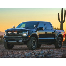 Kit de Integrare Proiectoare LED Omologate Pentru Grilă, Lazer Lamps cu 2x Carbon-6 Drive, 1x Grille Mount Brackets și 1x Wiring