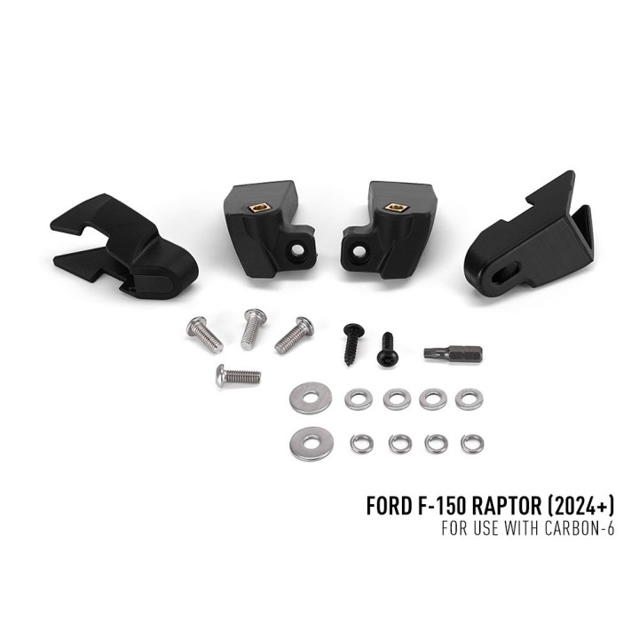 EC Approved LED Projector Integration Kit for Grille, Lazer Lamps with 2x Carbon-6 Spot, 1x Grille Mount Brackets and 1x Wiring 