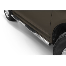 Side Steps, Steeler 4x4 Side Bars with Plastic Steps, Color Silver, Volvo XC60 2014 - 2017 - EDK.ro