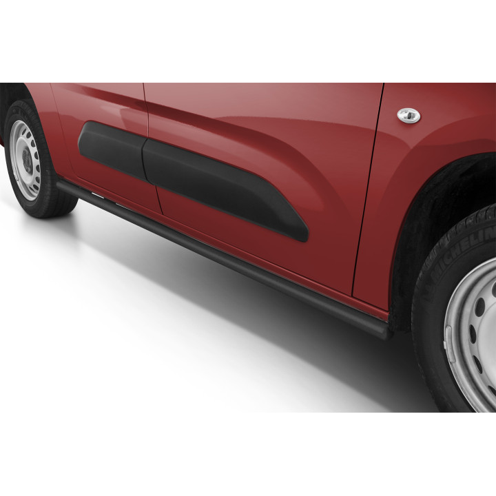 Side Steps, Steeler 4x4 Side Bars, Color Silver, Citroën Berlingo 2019 - Present - EDK.ro