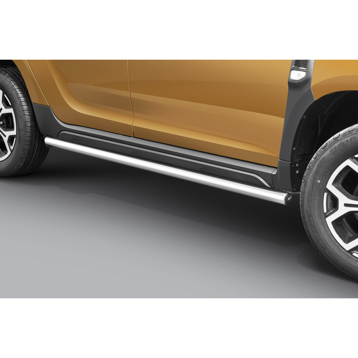 Side Steps, Steeler 4x4 Side Bars, Color Silver, Dacia Duster 2018 - 2023 - EDK.ro