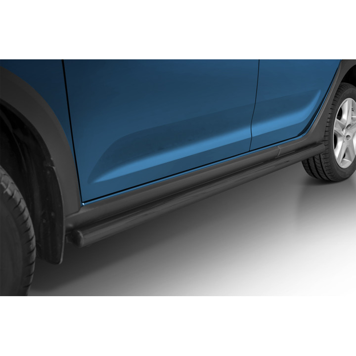 Praguri Laterale, Steeler 4x4 Side Bars, Culoare Argintiu, Dacia Sandero Stepway 2012 - 2016 - EDK.ro