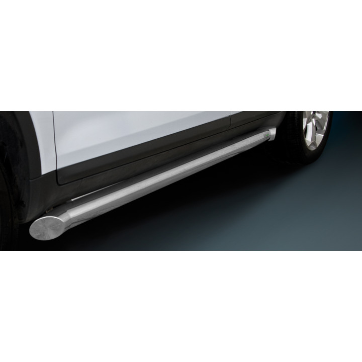 Side Steps, Steeler 4x4 Side Bars, Color Silver, Ford Kuga 2008 - 2012 - EDK.ro