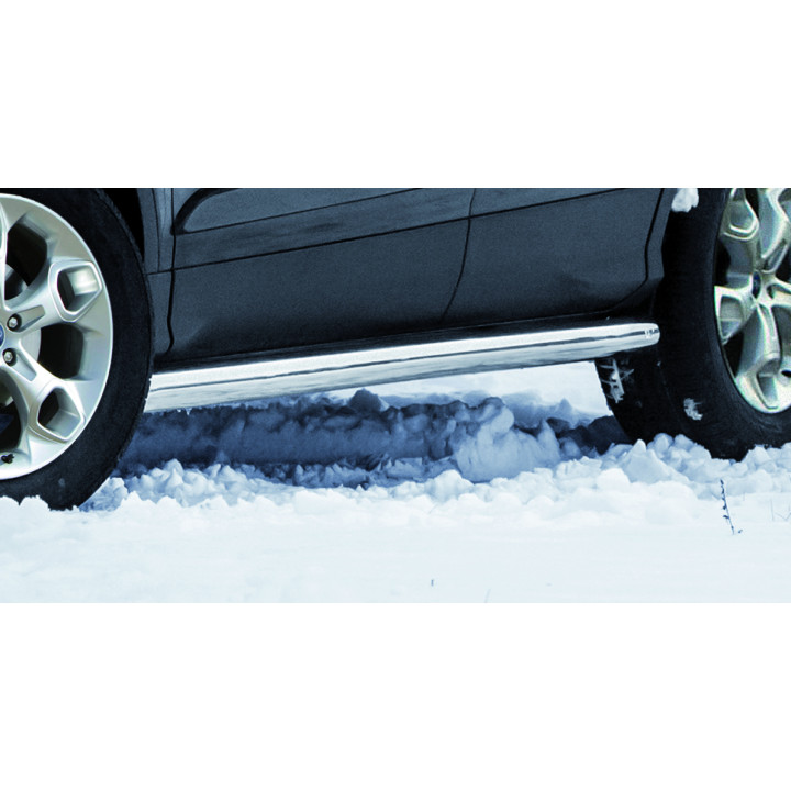 Side Steps, Steeler 4x4 Side Bars, Color Silver, Ford Kuga 2012 - 2017 - EDK.ro