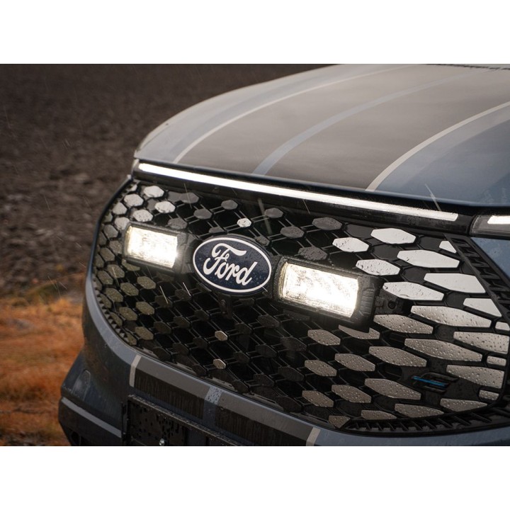 EC Approved LED Projector Integration Kit for Grille, Lazer Lamps with 2x Triple-R 750's, 1x Grille Mount Brackets and 1x Wiring