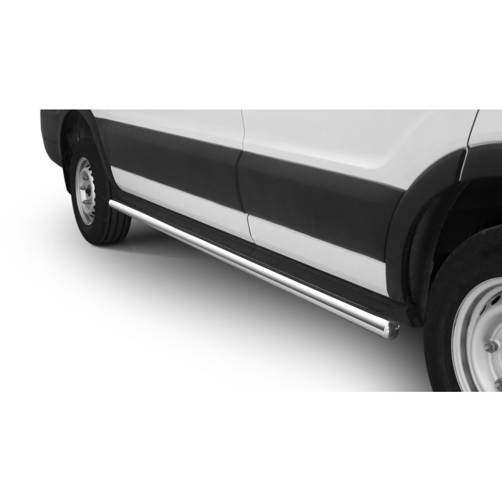 Side Steps, Steeler 4x4 Side Bars, Color Silver, Ford Transit 2019 - Present - EDK.ro