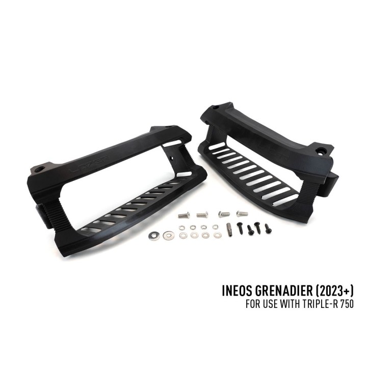 EC Approved LED Projector Integration Kit for Grille, Lazer Lamps with 2x Triple-R 750 Beacon, 1x Grille Mount Brackets and 1x W