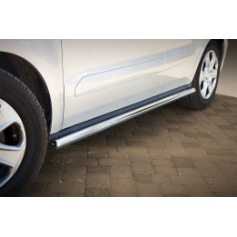 Side Steps, Steeler 4x4 Side Bars, Color Silver, Ford Transit Courier 2014 - 2018 - EDK.ro