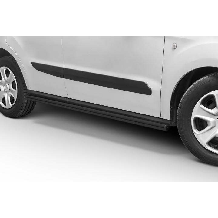 Praguri Laterale, Steeler 4x4 Side Bars, Culoare Argintiu, Ford Transit Courier 2018 - Prezent - EDK.ro