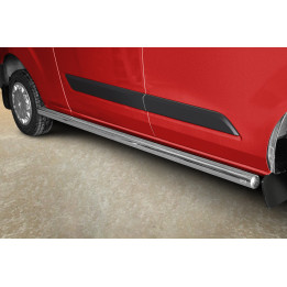 Side Steps, Steeler 4x4 Side Bars, Color Silver, Ford Transit Custom 2012 - 2018 - EDK.ro