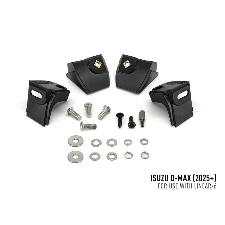 Kit de Integrare Proiectoare LED Omologate Pentru Grilă, Lazer Lamps cu 2x Linear-6 Elite, 1x Grille Mount Brackets și 1x Wiring