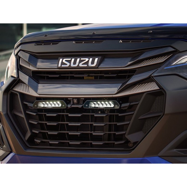 EC Approved LED Projector Integration Kit for Grille, Lazer Lamps with 2x Linear-6, 1x GM-DMAX-04K and 1x Wiring Kit, Isuzu D-Ma