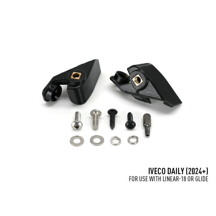 EC Approved LED Projector Integration Kit for Grille, Lazer Lamps with 1x Linear-18 Elite, 1x Grille Mount Brackets and 1x Wirin