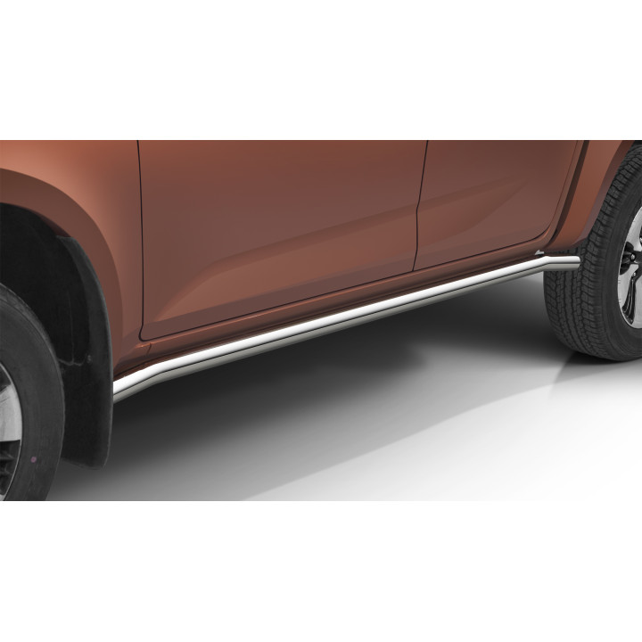 Praguri Laterale, Steeler 4x4 Side Bars, Culoare Argintiu, Isuzu D-Max 2020 - Prezent - EDK.ro