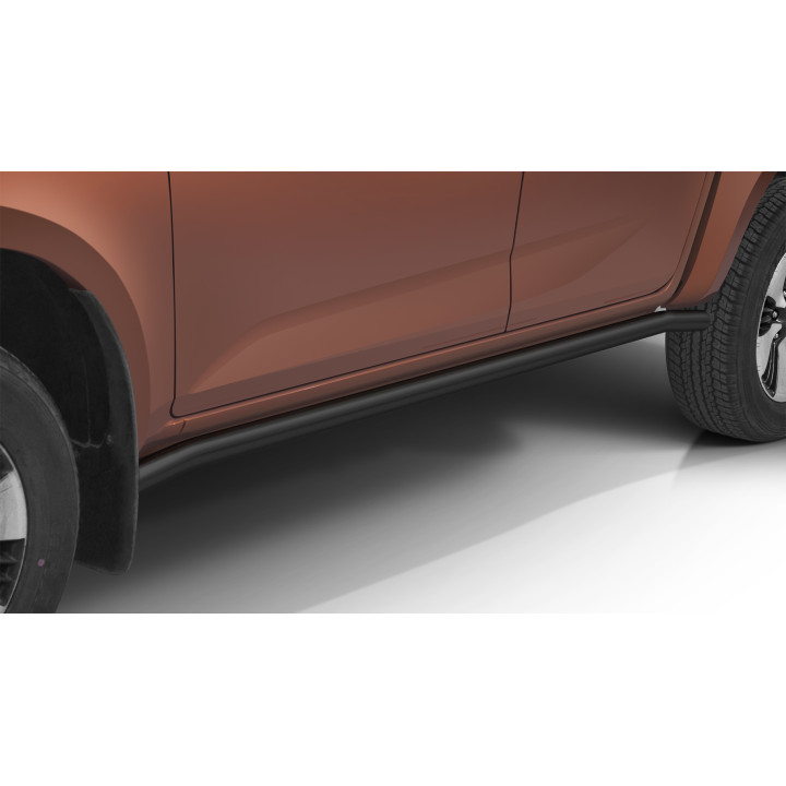Side Steps, Steeler 4x4 Side Bars, Color Silver, Isuzu D-Max 2020 - Present - EDK.ro